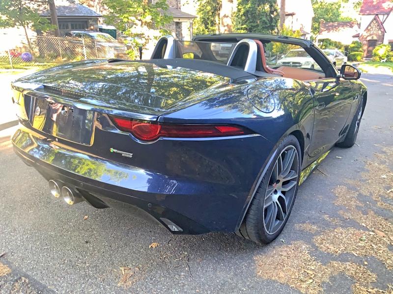 2018 Jaguar F-type VIN SAJD85FVXJCK49031 COPART salvage auction — MINOR DENT/SCRATCHES, Ny - Cert Of Title-Rebuilt Salvage (P), sold $17,600 on 2026-07-16 (photo 4)