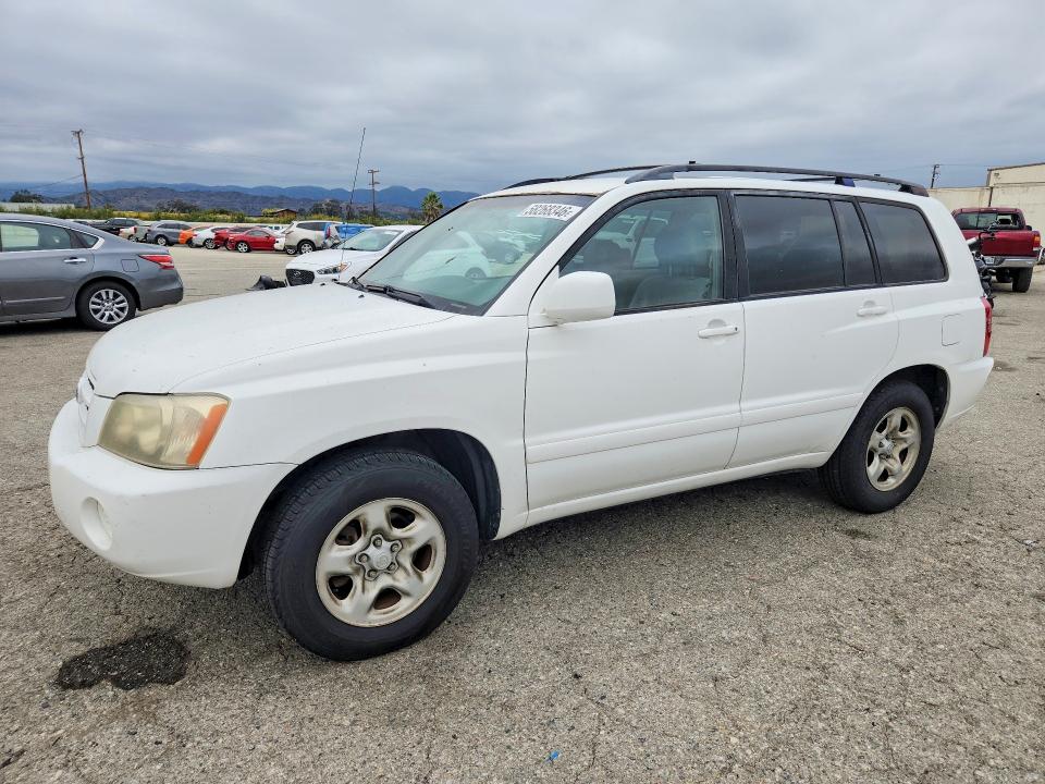 2003 Toyota Highlander VIN JTEGD21A830066091 COPART salvage auction — MINOR DENT/SCRATCHES, Ca - Dis/Dlr/Exp Only Clean Title, sold $500 on 2026-07-21 (photo 1)