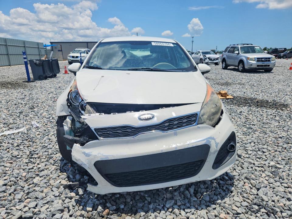 2013 Kia Rio VIN KNADN5A39D6132408 COPART salvage auction — FRONT END, Fl - Cert Of Title Slvg Rebuildable, sold $400 on 2026-07-14 (photo 5)