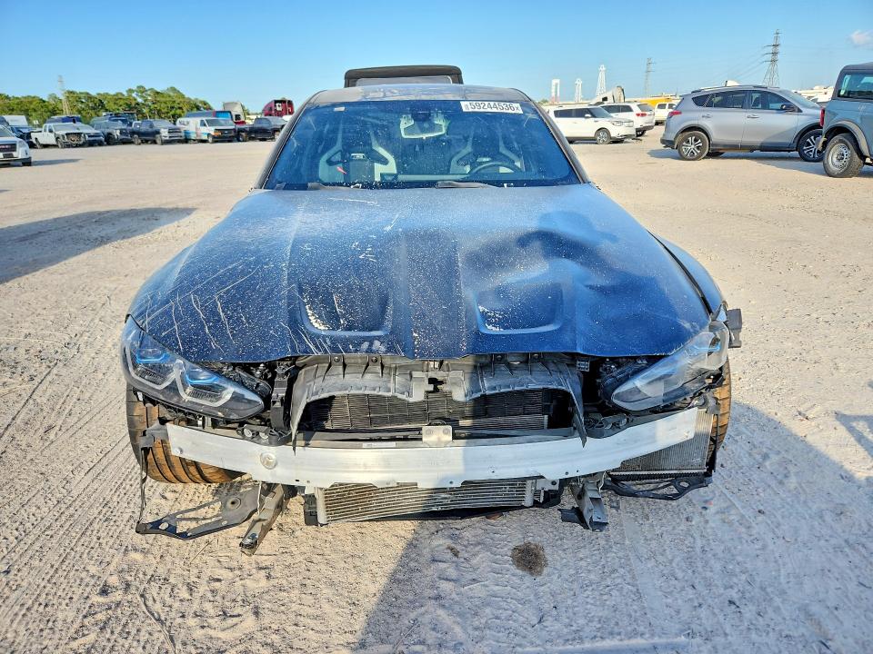 2024 BMW M3 VIN WBS43AY04RFR67054 COPART salvage auction — SIDE, Tx - Salvage Vehicle Title, sold $30,000 on 2026-07-07 (photo 5)