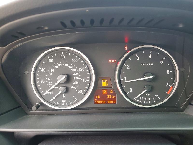 2008 BMW 5 series VIN WBANW13578CZ84451 COPART salvage auction — FRONT END, Wa - Cert Of Ownership-Rebuilt (P), sold $325 on 2026-07-27 (photo 9)