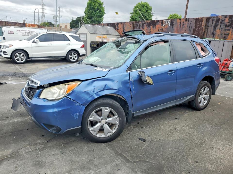 2015 Subaru Forester VIN JF2SJAKC1FH487773 COPART salvage auction — ROLLOVER, Ca - Acq Bos - Post Sale - Salvage, sold $350 on 2026-07-16 (photo 1)