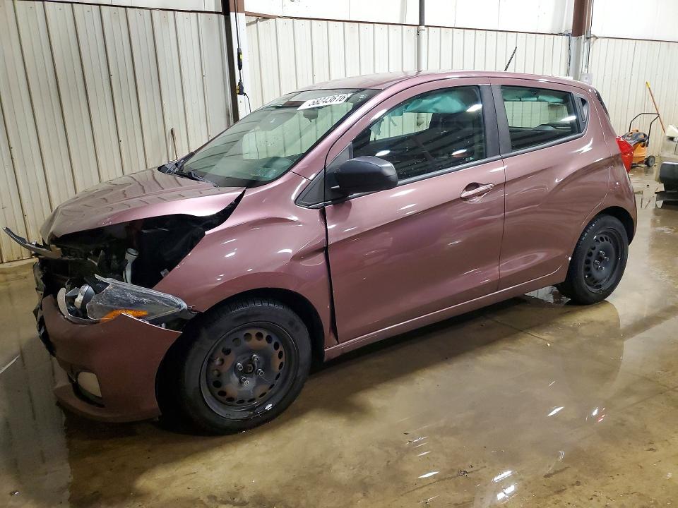 2019 Chevrolet Spark VIN KL8CB6SA3KC707863 COPART salvage auction — FRONT END, Pa - Certificate Of Salvage, sold $600 on 2026-07-24 (photo 1)