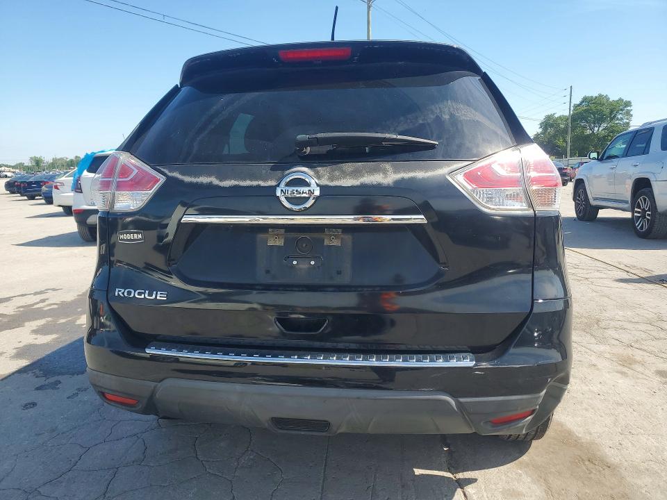 2016 Nissan Rogue VIN KNMAT2MT9GP625767 COPART salvage auction — FRONT END, Tn - Salvage Certificate, sold $600 on 2026-07-29 (photo 6)