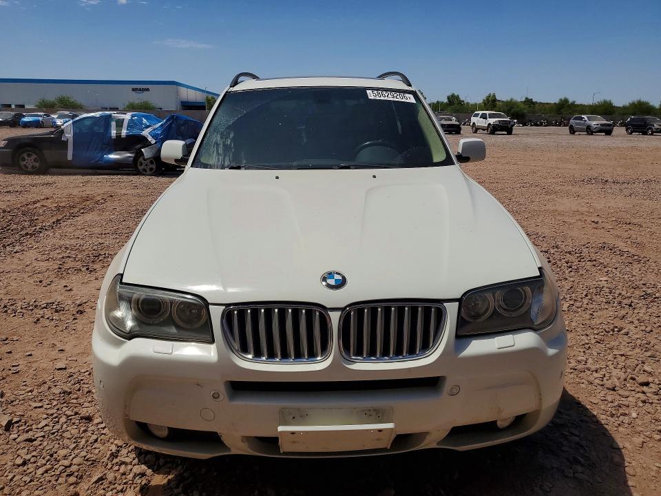 2008 BMW X3 VIN WBXPC93458WJ10224 COPART salvage auction — MINOR DENT/SCRATCHES, Az - Certificate Of Title, sold $200 on 2026-07-07 (photo 5)