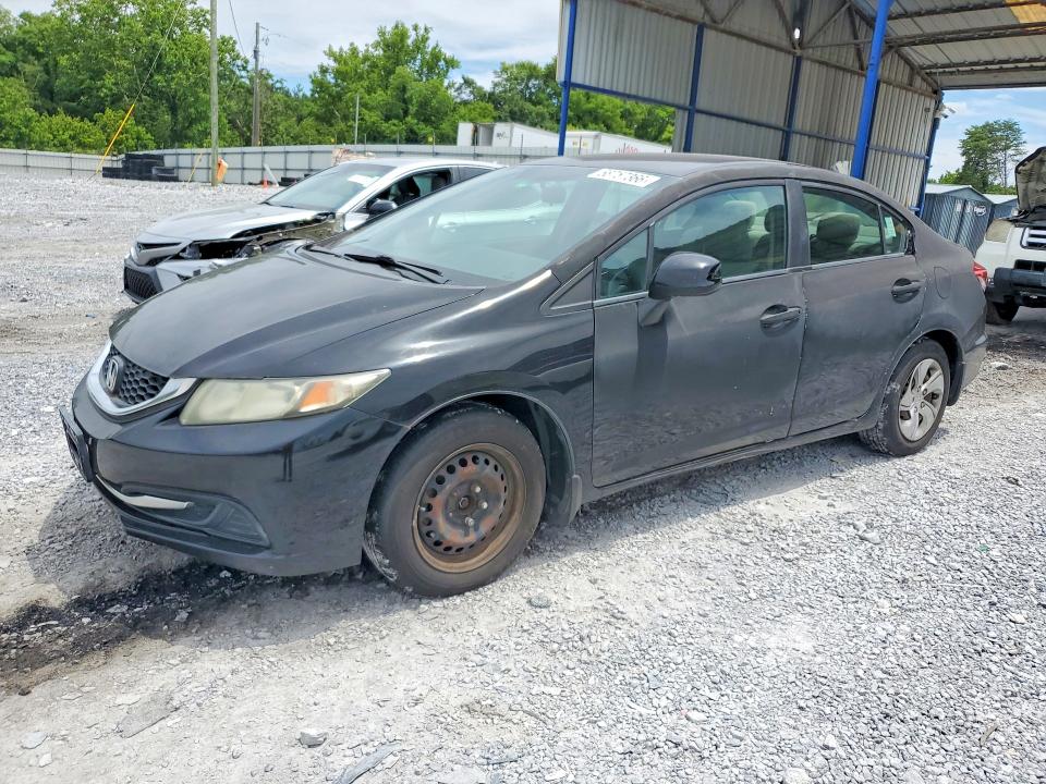 2013 Honda Civic VIN 19XFB2F56DE242470 COPART salvage auction — SIDE, FL - CERTIFICATE OF TITLE, sold $675 on 2026-07-02 (photo 1)