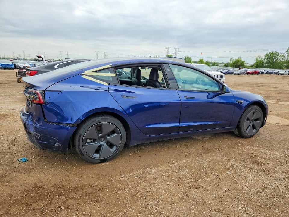 2023 Tesla Model 3 VIN 5YJ3E1EA7PF680318 COPART salvage auction — REAR END, Il - Salvage Certificate, sold $8,700 on 2026-07-07 (photo 3)
