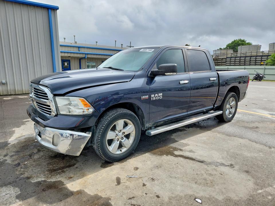 2015 Ram 1500 VIN 1C6RR6LT9FS784754 COPART salvage auction — FRONT END, Ok - Cert Of Title-Salvage, sold $5,400 on 2026-07-22 (photo 1)