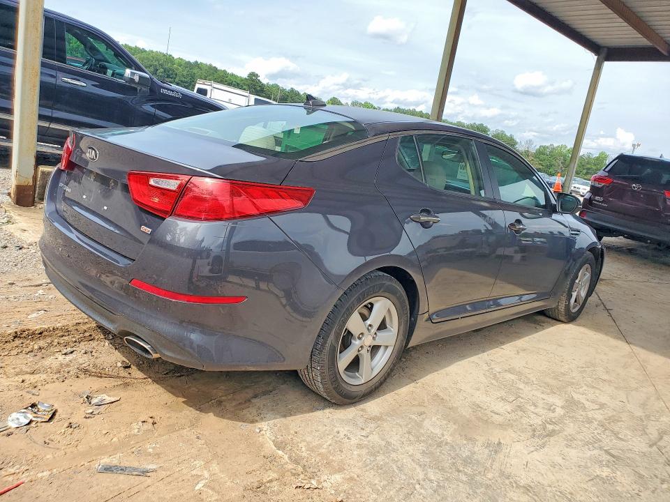 2015 Kia Optima VIN 5XXGM4A75FG441586 COPART salvage auction — FRONT END, Al - Cert Of Title-Salvage Title, sold $625 on 2026-07-14 (photo 3)