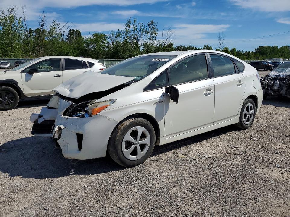 2014 Toyota Prius VIN JTDKN3DU8E0356552 COPART salvage auction — FRONT END, Ny - Mv-907A Salvage Certificate, sold $1,800 on 2026-07-20 (photo 1)