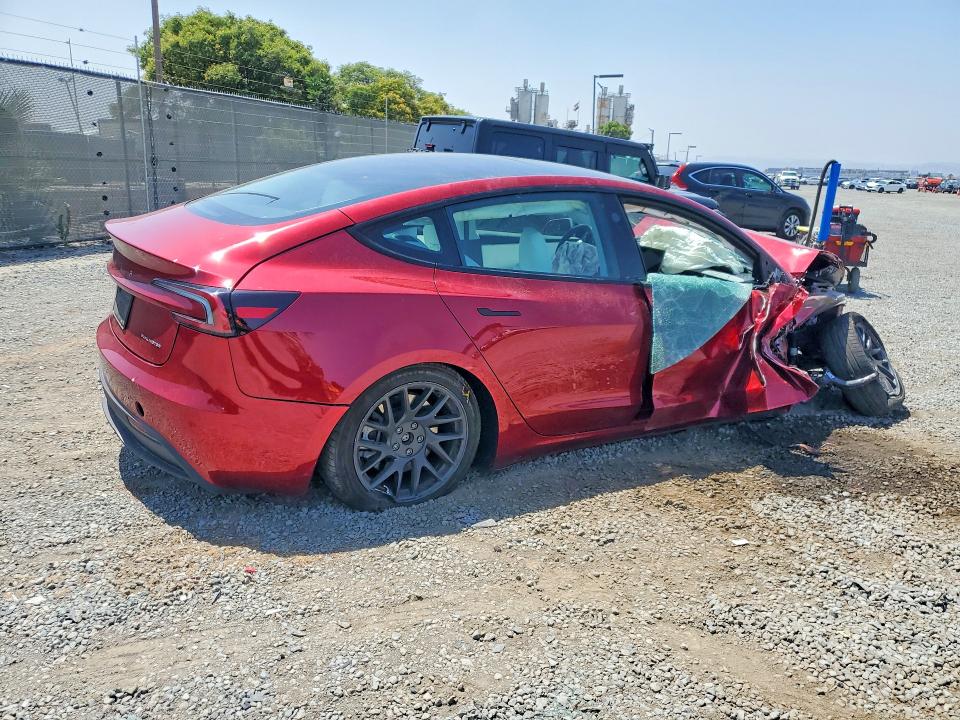 2024 Tesla VIN 5YJ3E1EB5RF760650 COPART salvage auction — FRONT END, CA - SALVAGE CERTIFICATE, sold $4,100 on 2026-07-24 (photo 3)