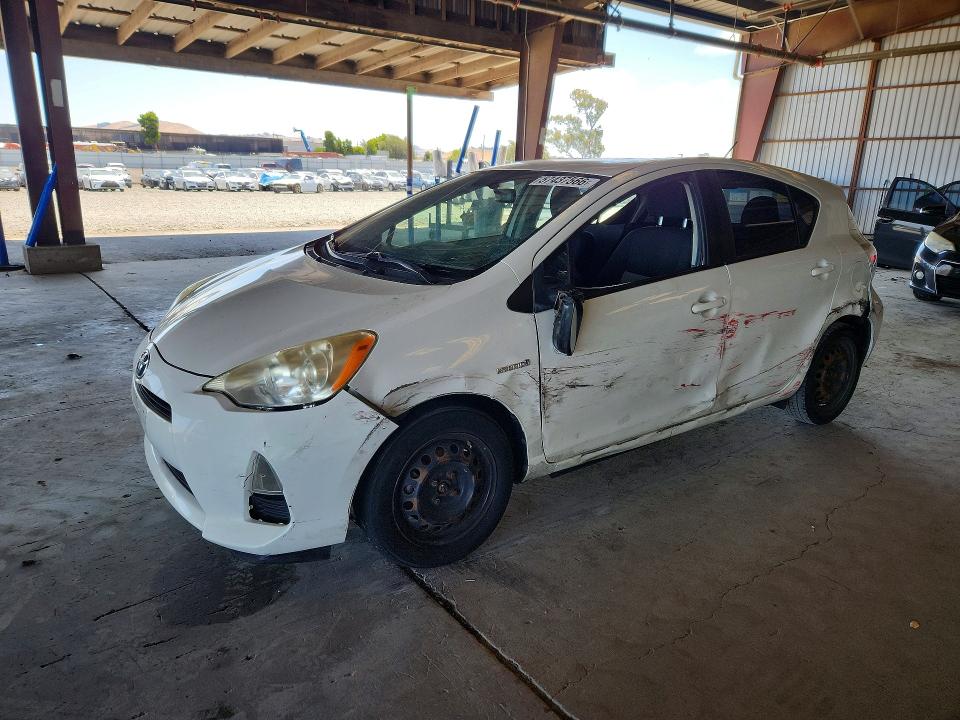 2013 Toyota Prius c VIN JTDKDTB32D1542352 COPART salvage auction — SIDE, CA - SALVAGE CERTIFICATE, sold $15 on 2026-07-27 (photo 1)