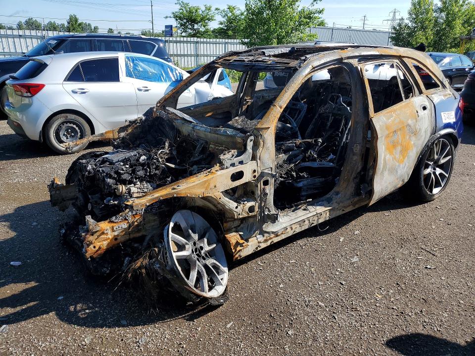 2019 Mercedes-benz Glc class VIN WDC0G6EB4KF666006 COPART salvage auction — BURN, On - Permit Irrepairable, sold $475 on 2026-07-02 (photo 1)