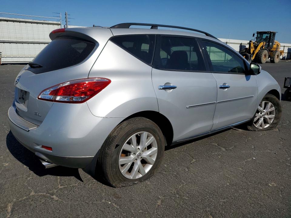 2013 Nissan Murano VIN JN8AZ1MU2DW204450 COPART salvage auction — FRONT END, MT - DIS/DLR/EXP ONLY CLEAN TITLE, sold $625 on 2026-07-30 (photo 3)