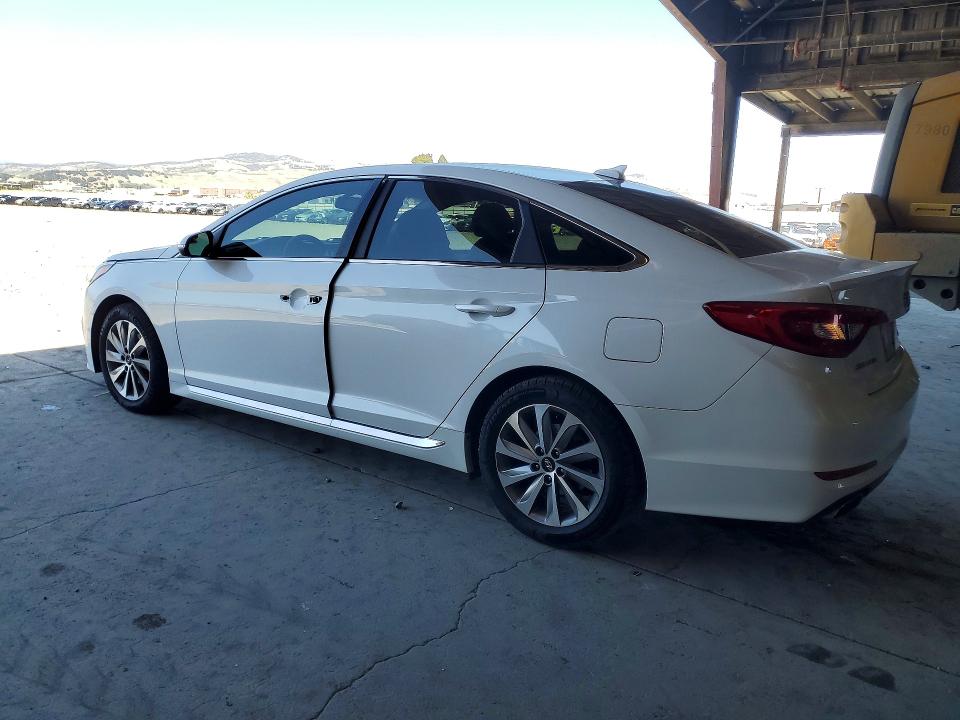 2017 Hyundai Sonata VIN 5NPE34AF3HH555580 COPART salvage auction — VANDALISM, Ca - Salvage Certificate, sold $2,000 on 2026-07-02 (photo 2)