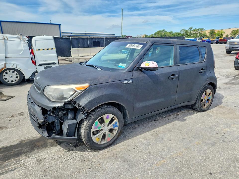 2016 Kia Soul VIN KNDJN2A29G7378353 COPART salvage auction — FRONT END, MT - CERTIFICATE OF TITLE, sold $950 on 2026-07-02 (photo 1)