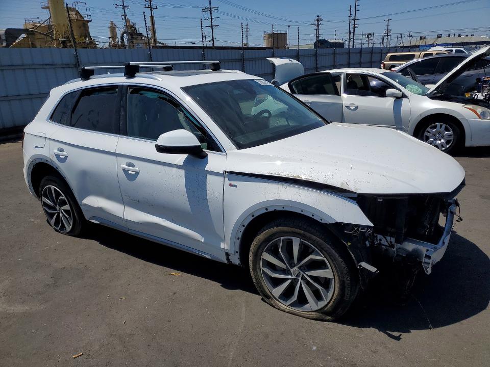 2023 Audi Q5 VIN WA1EAAFYXP2076162 COPART salvage auction — FRONT END, Ca - Salvage Certificate, sold $3,300 on 2026-07-27 (photo 4)