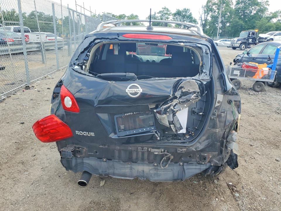 2009 Nissan Rogue sport VIN JN8AS58V49W175250 COPART salvage auction — REAR END, Md - Cert Of Salvage > 75% Damage, sold $375 on 2026-07-07 (photo 6)