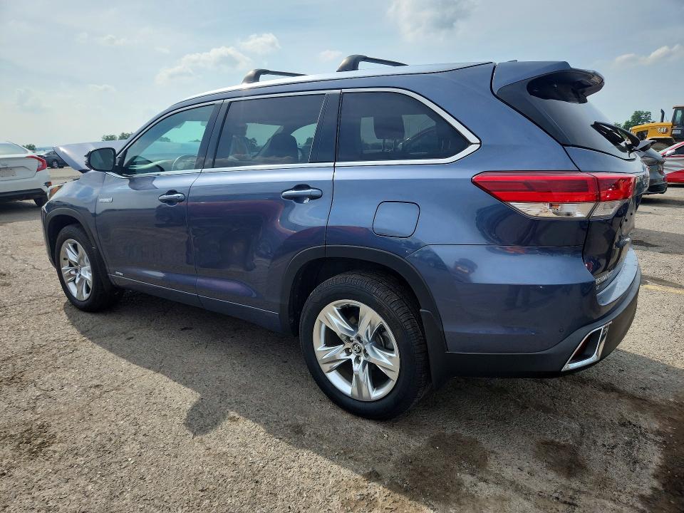 2019 Toyota Highlander VIN 5TDDGRFH8KS057707 COPART salvage auction — FRONT END, PA - CERTIFICATE OF SALVAGE, sold $3,100 on 2026-07-21 (photo 2)