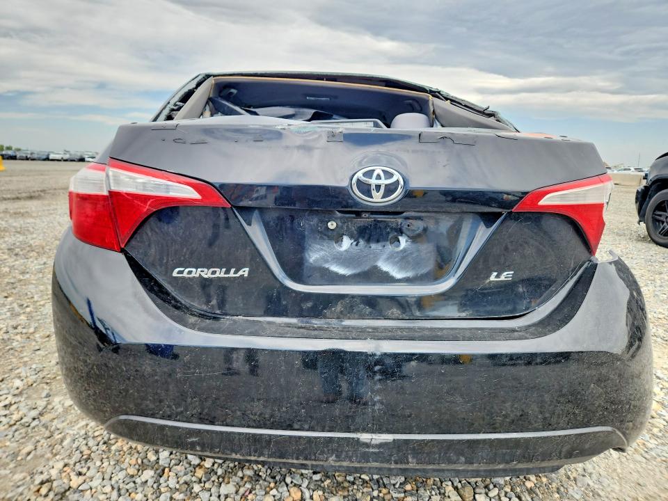 2016 Toyota Corolla VIN 5YFBURHE5GP523418 COPART salvage auction — ROLLOVER, CO - PUBLIC - SALVAGE TITLE, sold $1,350 on 2026-07-09 (photo 6)