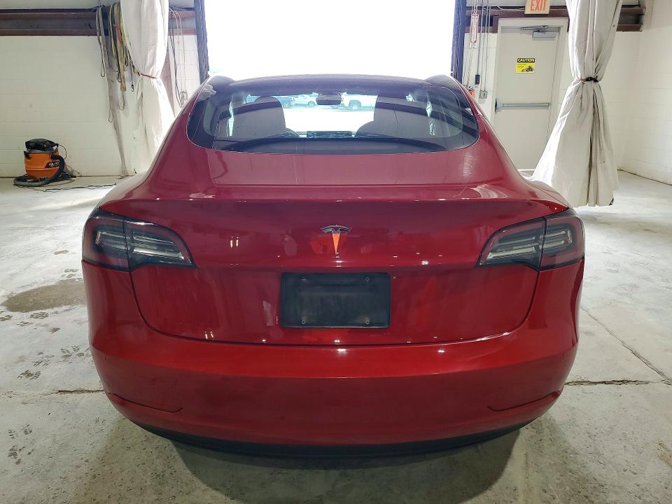 2022 Tesla Model 3 VIN 5YJ3E1EA7NF368626 COPART salvage auction — REAR END, Va - Cert Of Title - Salvage, sold $8,800 on 2026-08-03 (photo 6)