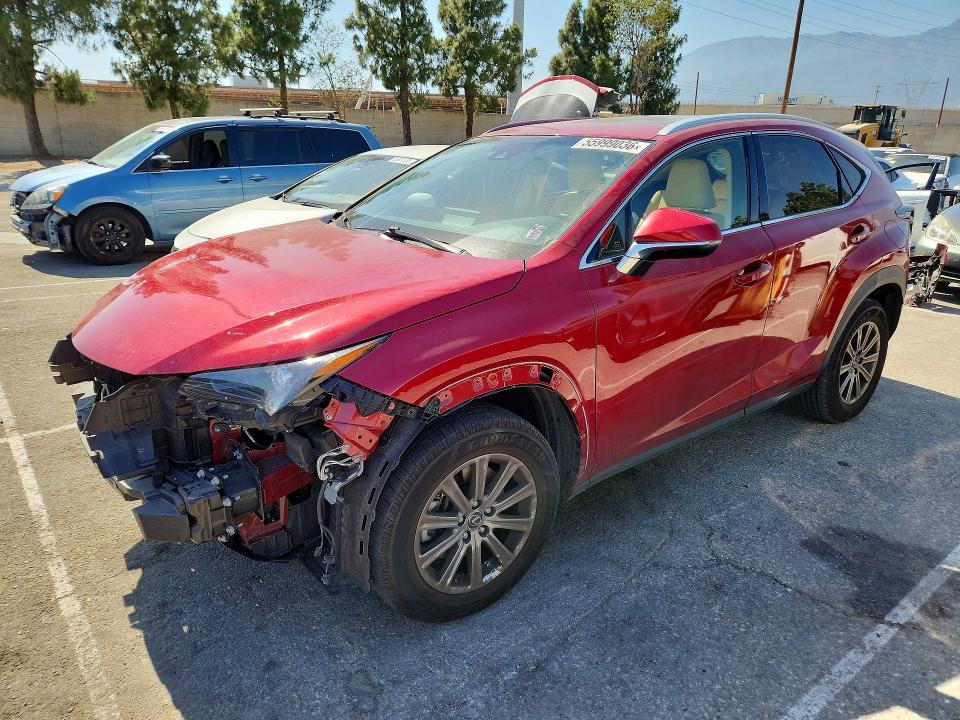 2018 Lexus Nx VIN JTJYARBZ7J2105413 COPART salvage auction — SIDE, CA - SALVAGE CERTIFICATE, sold $4,100 on 2026-07-30 (photo 1)