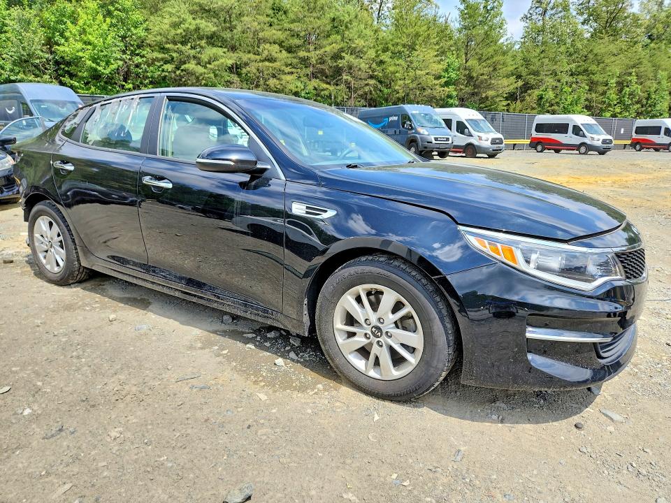2016 Kia Optima VIN 5XXGT4L39GG063464 COPART salvage auction — REAR END, Md - Cert Of Salvage > 75% Damage, sold $2,250 on 2026-07-24 (photo 4)