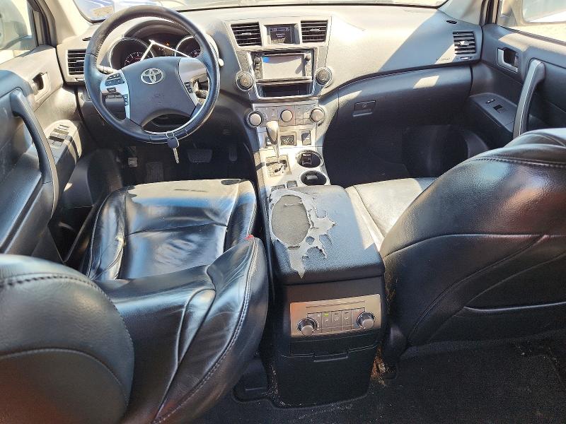 2013 Toyota Highlander VIN 5TDBK3EH5DS238741 COPART salvage auction — FRONT END, Va - Cert Of Title - Salvage, sold $3,050 on 2026-07-15 (photo 8)