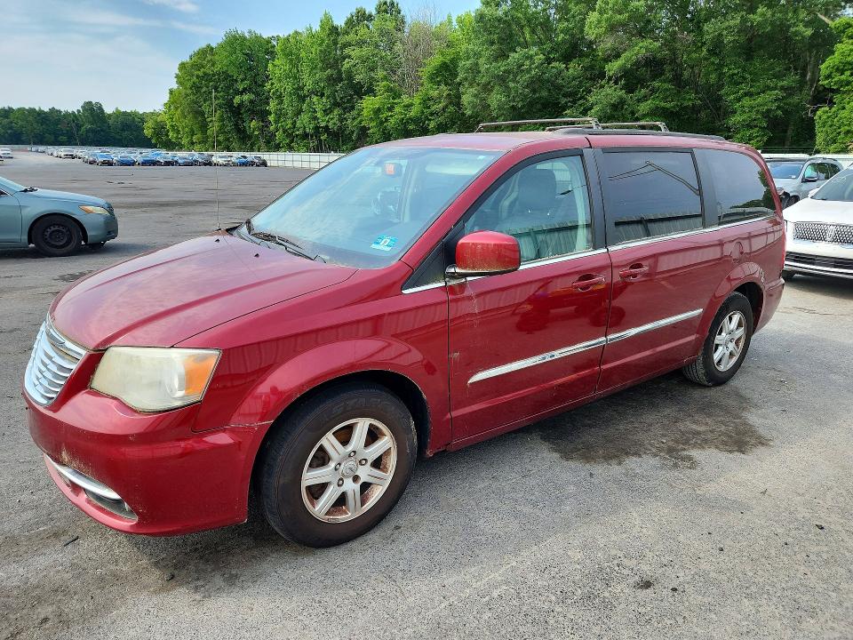 2012 Chrysler Voyager VIN 2C4RC1BG2CR350626 COPART salvage auction — MECHANICAL, Nj - Certificate Of Title, sold $475 on 2026-07-09 (photo 1)