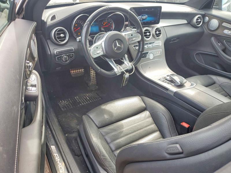 2020 Mercedes-benz C-klasse amg VIN WDDWJ6EBXLF962494 COPART salvage auction — REAR END, Md - Cert Of Salvage < 75% Damage, sold $13,100 on 2026-08-17 (photo 8)