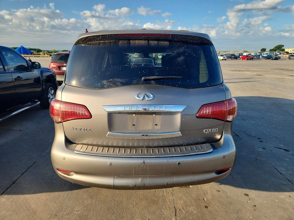 2014 Infiniti Qx80 VIN JN8AZ2NE6E9064965 COPART salvage auction — HAIL, Mt - Certificate Of Title, sold $2,000 on 2026-07-08 (photo 6)
