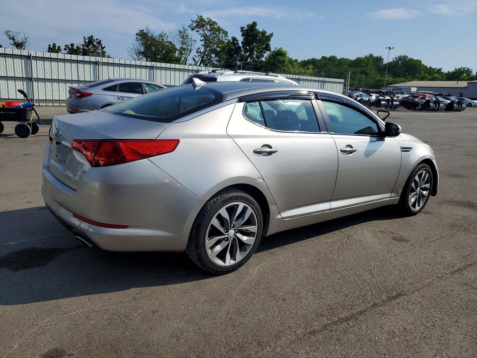 2013 Kia Optima VIN KNAGM4A74D5416239 COPART salvage auction — REAR END, Nj - Cert Of Title-Salvage, sold $625 on 2026-07-02 (photo 3)