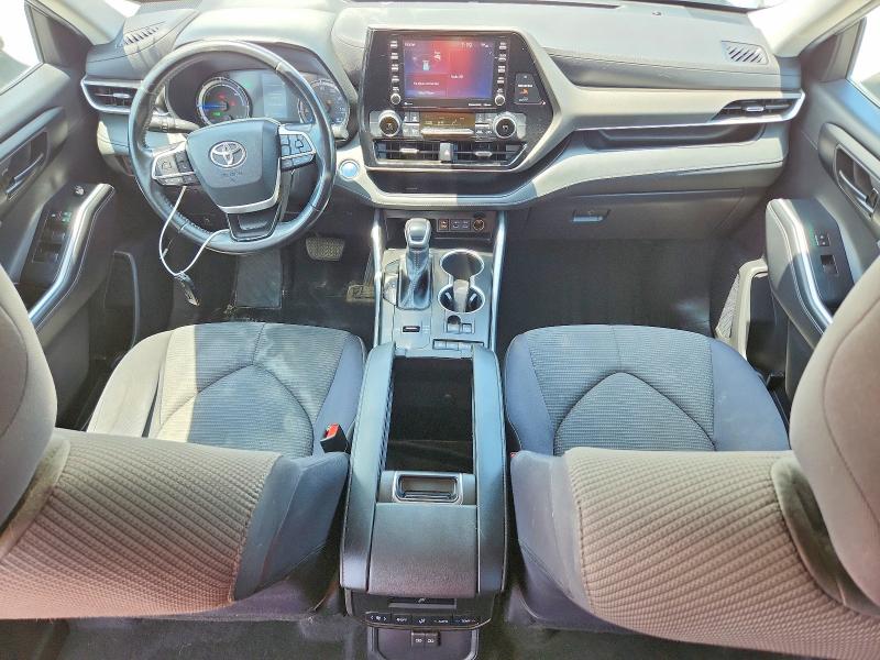 2022 Toyota Highlander hybrid VIN 5TDBBRCH9NS555235 COPART salvage auction — FRONT END, Ok - Certificate Of Title, sold $16,000 on 2026-07-22 (photo 8)