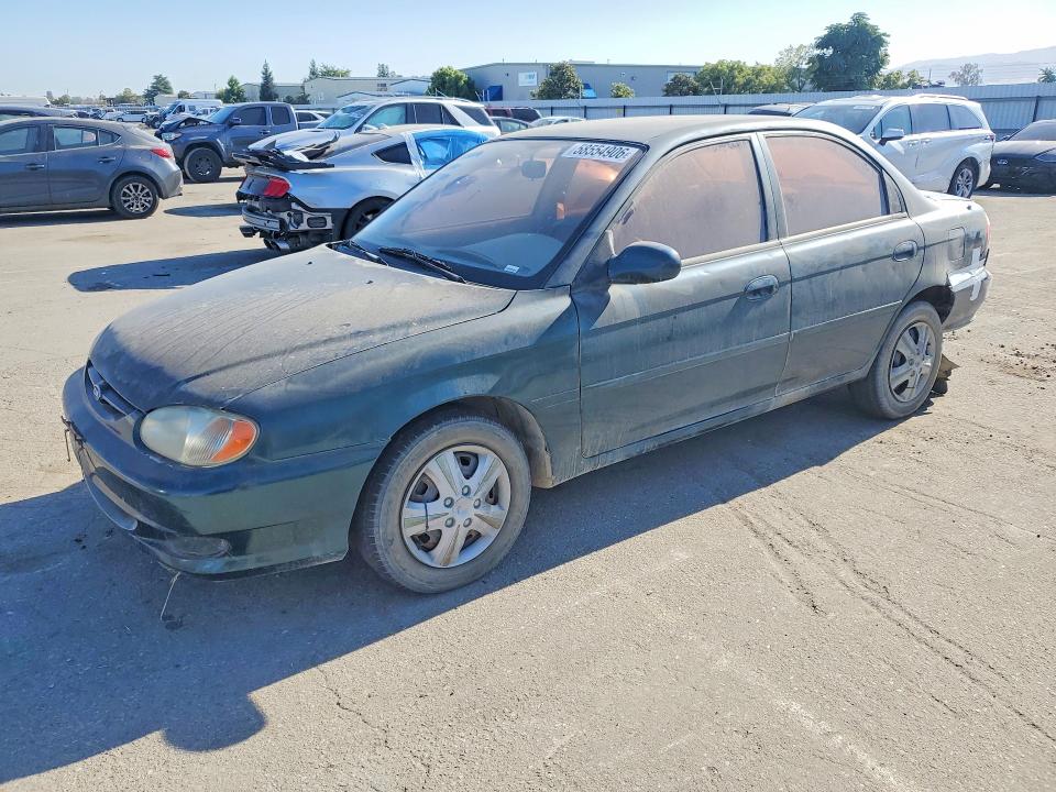 1999 Kia Sephia VIN KNAFB1218X5803598 COPART salvage auction — REAR END, Ca - Salvage Certificate, sold $200 on 2026-07-10 (photo 1)