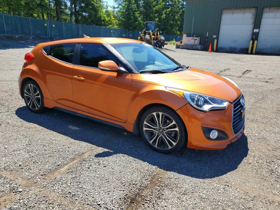 2016 Hyundai Veloster VIN KMHTC6AE9GU289654 COPART salvage auction — MINOR DENT/SCRATCHES, WA - VEHICLE CERT OF OWNERSHIP-TITL, sold $175 on 2026-07-28 (photo 4)
