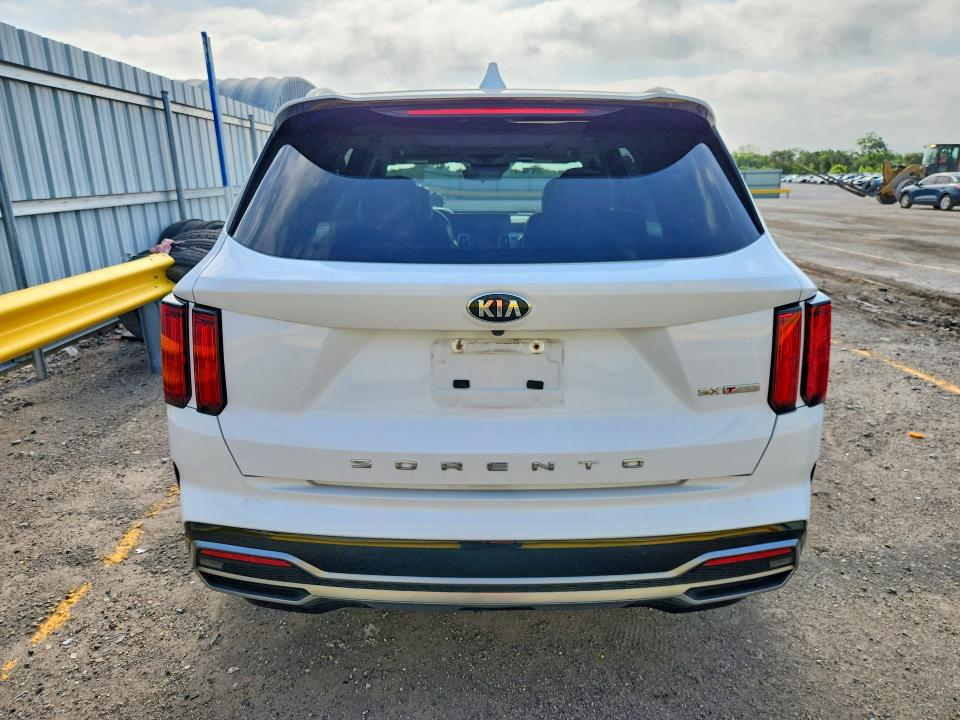 2021 Kia Sorento VIN 5XYRK4LF0MG020841 COPART salvage auction — HAIL, Ks - Cert Of Title-Salvage, sold $12,100 on 2026-07-20 (photo 6)