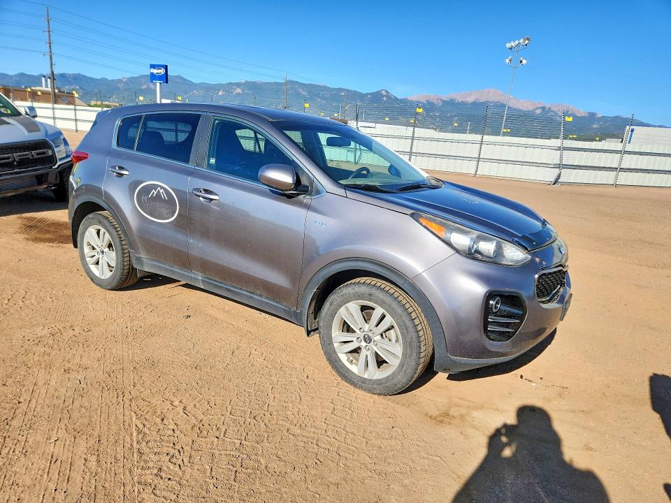 2017 Kia Sportage VIN KNDPMCACXH7155431 COPART salvage auction — FRONT END, Co - Salvage Title, sold $3,200 on 2026-07-20 (photo 4)
