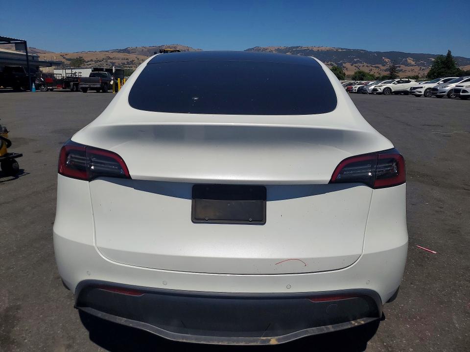 2021 Tesla Model y VIN 5YJYGAEE2MF189301 COPART salvage auction — FRONT END, Ca - Salvage Certificate, sold $90 on 2026-07-28 (photo 6)