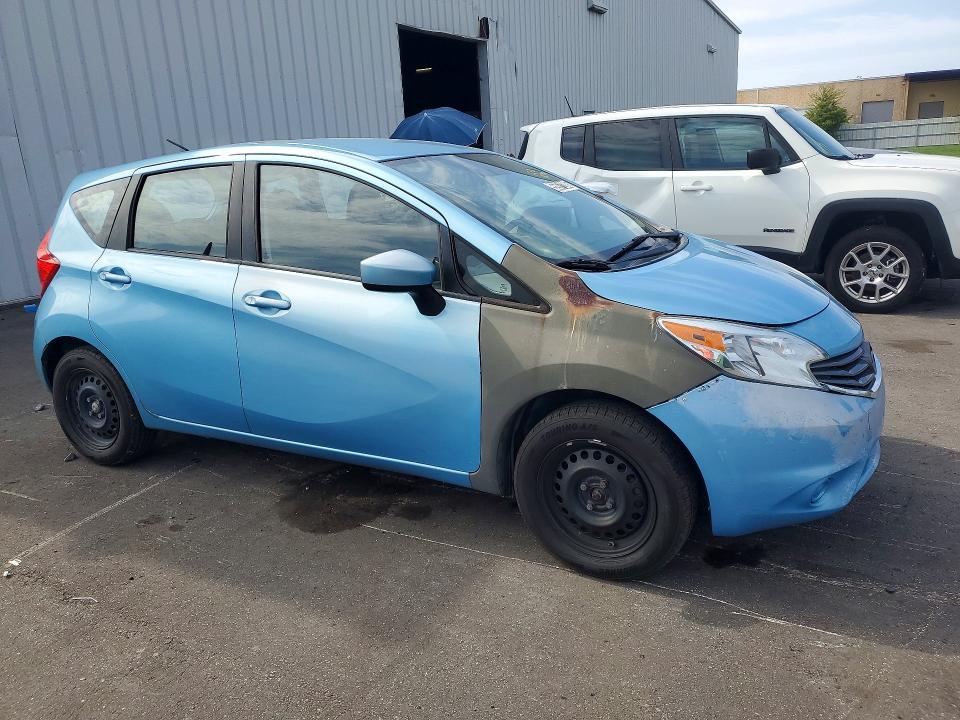 2015 Nissan Versa VIN 3N1CE2CP9FL434418 COPART salvage auction — MINOR DENT/SCRATCHES, Fl - Certificate Of Title, sold $125 on 2026-07-09 (photo 4)