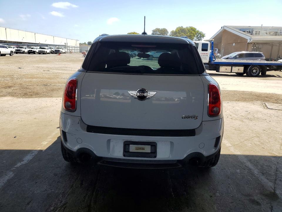 2012 Mini Cooper VIN WMWZC3C52CWM27878 COPART salvage auction — REAR END, Ca - Salvage Certificate, sold $500 on 2026-07-14 (photo 6)