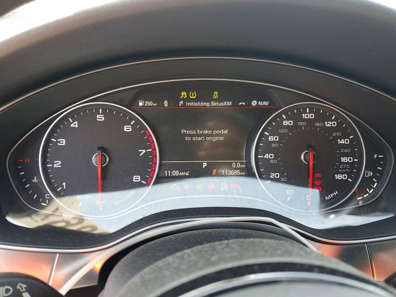2016 Audi A7 VIN WAUWGAFC2GN105131 COPART salvage auction — FRONT END, Sc - Cert Of Title-Salvage, sold $2,200 on 2026-07-29 (photo 9)