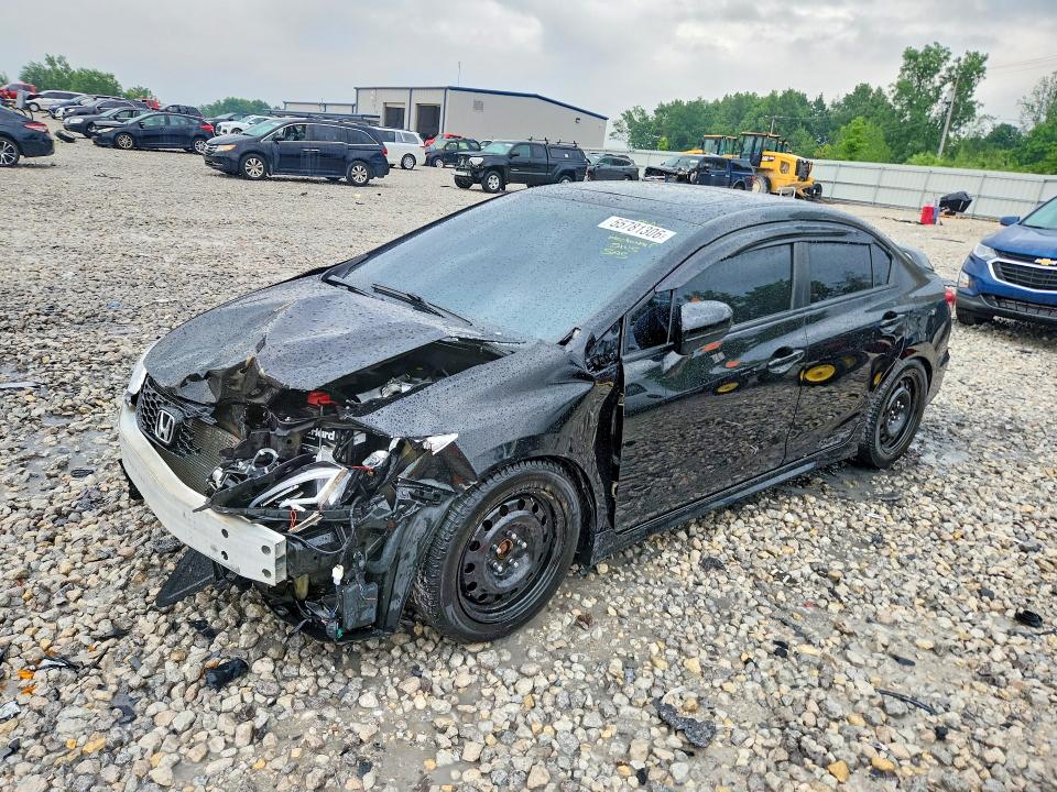 2015 Honda Civic VIN 2HGFB6E51FH704564 COPART salvage auction — FRONT END, Mi - Certificate Of Title, sold $6,400 on 2026-07-02 (photo 1)