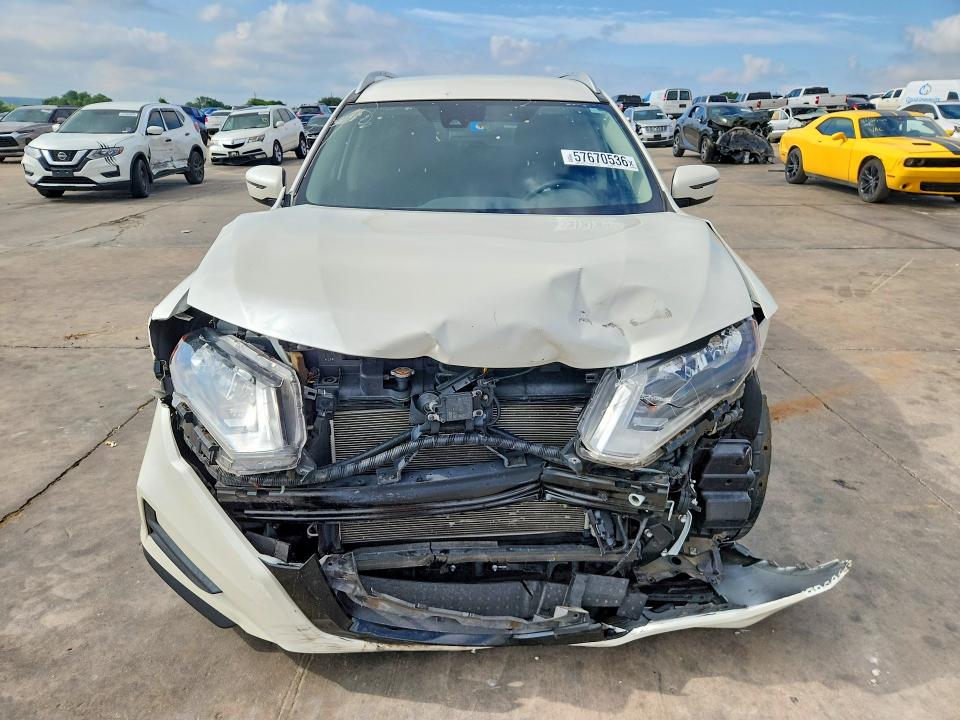 2019 Nissan Rogue VIN JN8AT2MT7KW264378 COPART salvage auction — FRONT END, Tx - Salvage Vehicle Title, sold $3,000 on 2026-07-02 (photo 5)