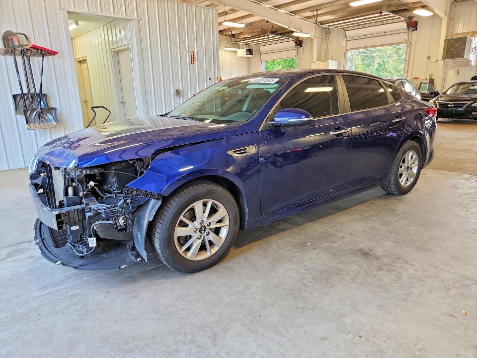 2018 Kia Optima VIN 5XXGT4L39JG230526 COPART salvage auction — FRONT END, Mn - Cert Of Title-Prior Salvage, sold $950 on 2026-07-21 (photo 1)