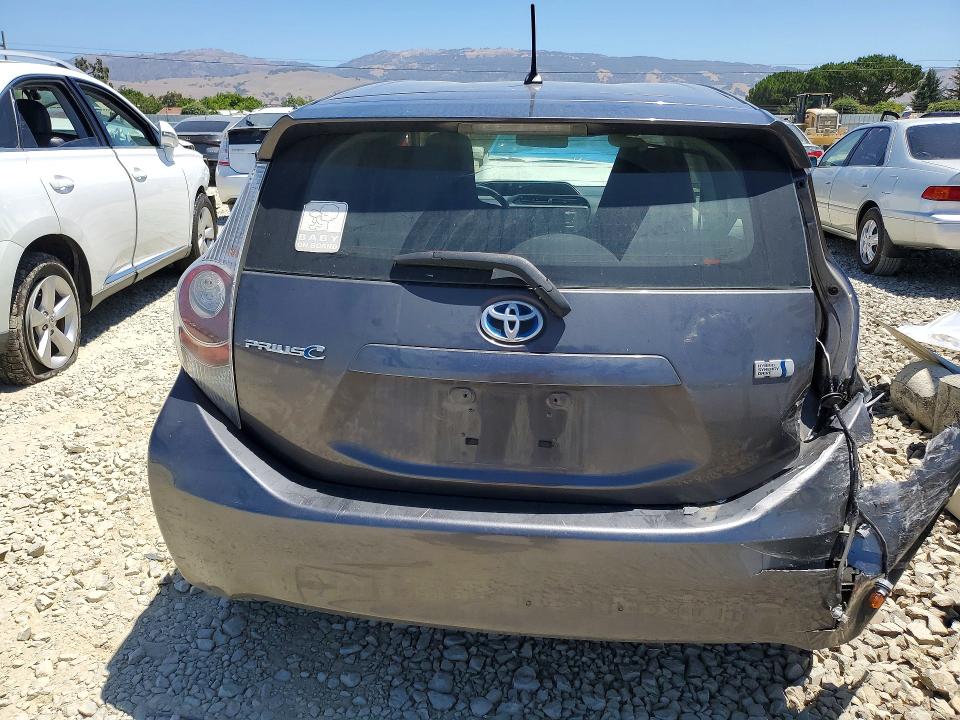 2013 Toyota Prius VIN JTDKDTB38D1534501 COPART salvage auction — REAR END, Ca - Dis/Dlr/Exp Only Clean Title, sold $3,050 on 2026-07-07 (photo 6)
