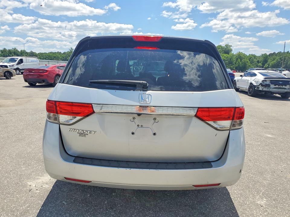 2015 Honda Odyssey VIN 5FNRL5H49FB091072 COPART salvage auction — UNDERCARRIAGE, Nc - Salvage Certificate Of Title, sold $450 on 2026-07-23 (photo 6)