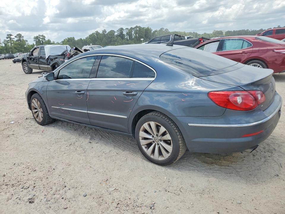 2012 Volkswagen Passat cc VIN WVWMN7AN2CE514977 COPART salvage auction — REAR END, Tx - Salvage Vehicle Title, sold $750 on 2026-07-07 (photo 2)