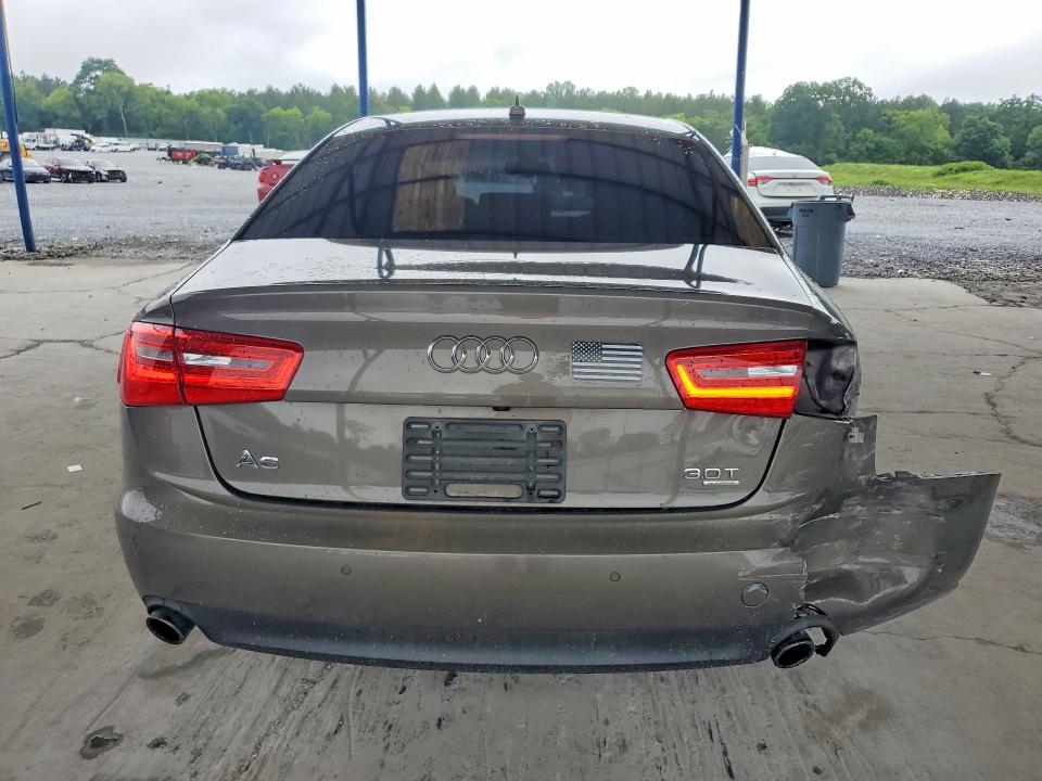 2012 Audi A6 VIN WAUGGAFC9CN127402 COPART salvage auction — REAR END, Ga - Cert Of Title-Salvage, sold $1,550 on 2026-07-30 (photo 6)