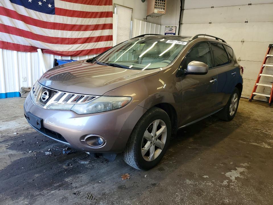 2009 Nissan Murano VIN JN8AZ18W69W133949 COPART salvage auction — REAR END, ME - CERT OF TITLE-SALVAGE COLLISIO, sold $90 on 2026-07-23 (photo 1)