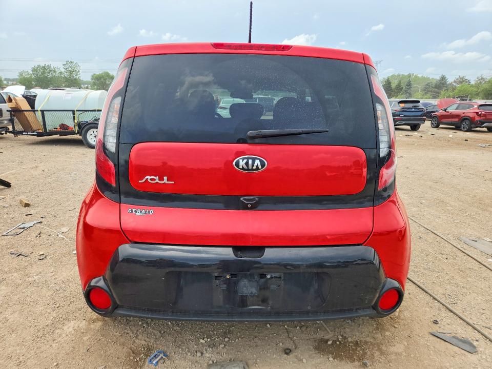 2016 Kia Soul VIN KNDJP3A51G7817894 COPART salvage auction — MINOR DENT/SCRATCHES, Il - Salvage Certificate, sold $925 on 2026-07-14 (photo 6)